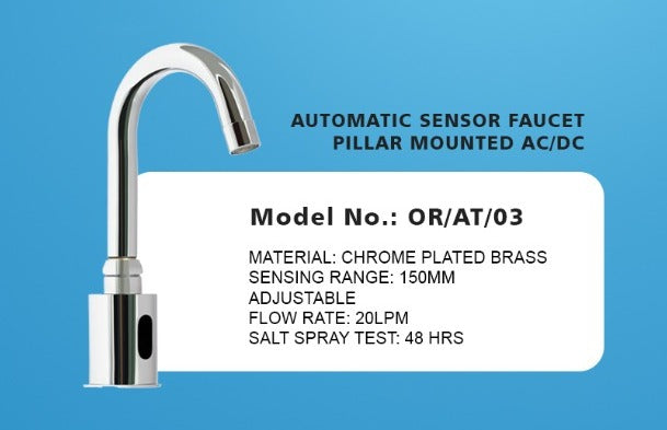 Automatic Sensor  Faucet –Pillar  Mounted AC/DC (OR/AT/03)