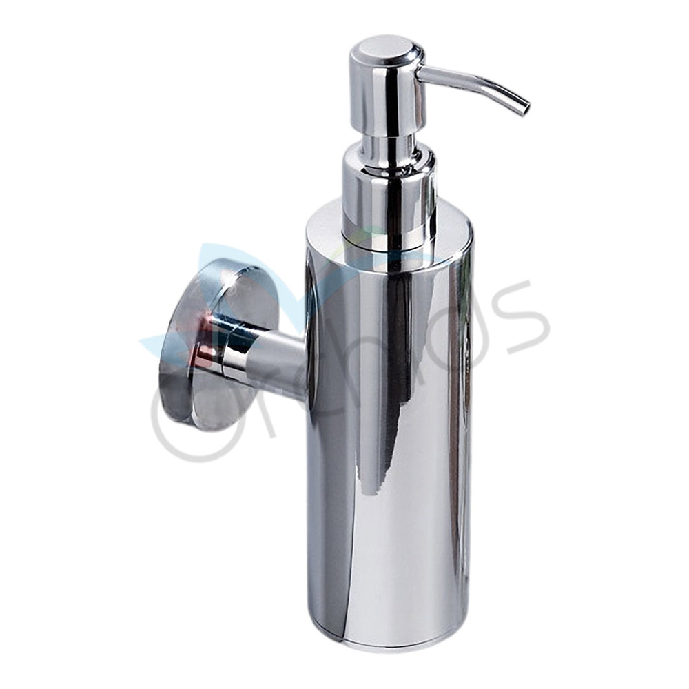 Orchids Stainless Steel 304 Grade Counter Top Soap Dispenser Round Wall Mounted (OR/CT/02)