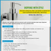 Orchids Stainless Steel 304 Grade Counter Top Soap Dispenser Round Wall Mounted (OR/CT/02)