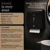 ORCHIDS TISSUE DISPENSER (WALL MOUNTED)  MODEL NO.: OR/TD/KV (BLACK)