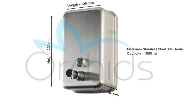 Orchids Manual Soap Dispenser  Model No.: OR/SD/24C (Vertical)