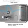 Orchids Manual Soap Dispenser  Model No.: OR/SD/24C (Horizontal)