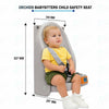 Orchids Vertical Baby Changing Station, HDPE Wall Mounted Durable Changing Table, Diaper Changing Tables for Home, Hotels.Restaurants, Commercial Bathroom Compact, Secure Baby Seat (Sitting Model)… (OR/BC/02)