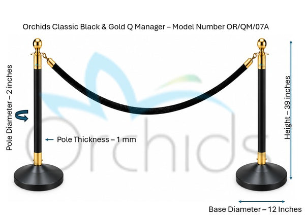 Orchids Classic Black & Gold Q Manager