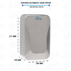 Orchids International Automatic Hand Dryer with HEPA Filter and UV Light Automatic for washroom Fast Dry Stainless Steel Heavy Duty High-Speed Sensor Made in India Automatic Hand Dryer