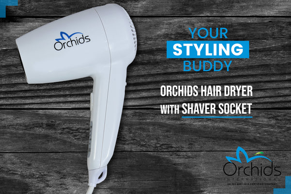 Orchids Hair Dryer with Shaver Socket
