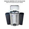 Orchids Dual Compartment Pedal Dustbin OR/SCPB/03