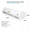 Air Curtain Aluminum Body