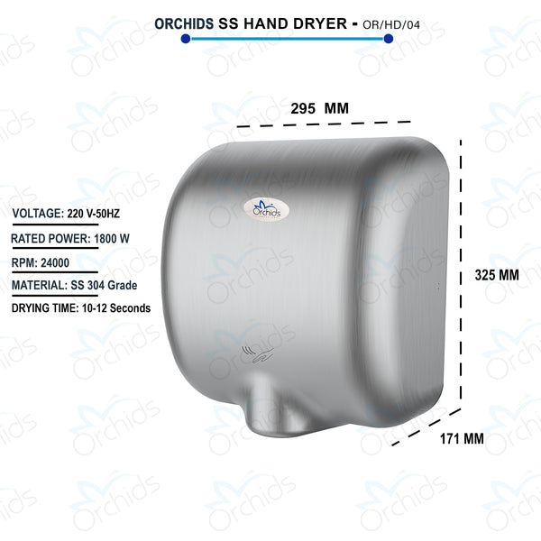 High Speed SS Hand Dryer