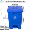 Orchids Bio Waste Dust Bin 60 Litres (Blue)