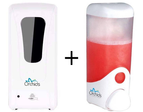 Buy 1 Automatic Soap / Sanitizer Dispenser Get 1 Manual Soap / Sanitizer Dispenser Free-Soap Dispensers-ORCHIDS INTERNATIONAL-ORCHIDS INTERNATIONAL