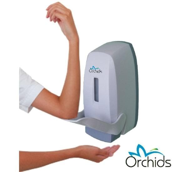 Elbow Press Soap Sanitizer Dispenser OR/SD/07B-Soap Dispensers-ORCHIDS INTERNATIONAL-ORCHIDS INTERNATIONAL