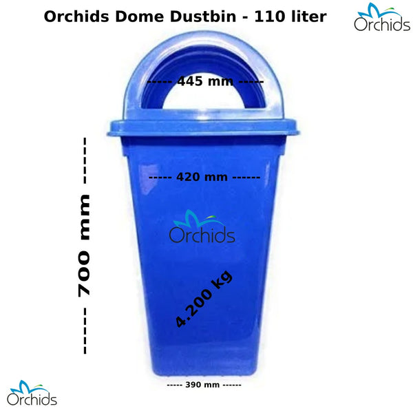 Orchids Dome Dustbin 110 liter
